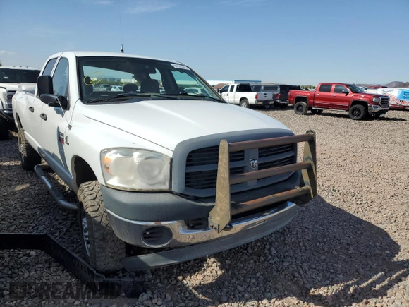 2007 Dodge Ram 2500 SLT with VIN 3D7KS28A17G783126, listed as a Copart auction lot 50121355 with 178,535 mi miles and Salvage Title. Bid and sale history available at carsss.com. Image 1.