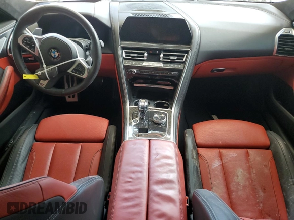 2022 BMW 8 Series M850i with VIN WBAGV8C06NCH89514, listed as a Copart auction lot 59527264 with 0 mi miles and Non Repairable. Bid and sale history available at carsss.com. Image 8.