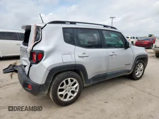 2018 Jeep Renegade Latitude with VIN ZACCJABB5JPG99197, listed as a Copart auction lot 61562795 with 134,152 mi miles and Salvage title. Bid and sale history available at DreamBid. Image 3.