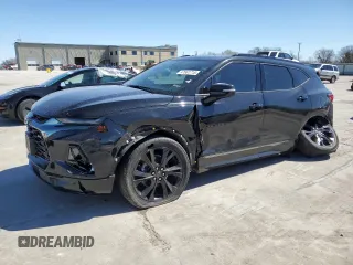 2022 Chevrolet Blazer RS z VIN 3GNKBERSXNS147051, wystawiony jako Copart lot #47661715 z przebiegiem 45 189 mil mil oraz Czysty tytuł • Clean title. Historia ofert i sprzedaży dostępna na DreamBid. Obrazek 1.