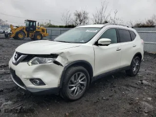 2015 Nissan Rogue SL with VIN 5N1AT2MVXFC829139, listed as a Copart auction lot 51684605 with 95,219 mi miles and Salvage Title. Bid and sale history available at carsss.com. Image 1.