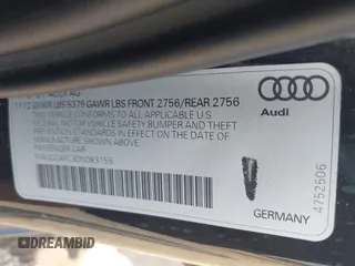2013 Audi A6 Premium Plus with VIN WAUGGAFC3DN083155, listed as a IAAI auction lot 42446063 with 101,273 mi miles and . Bid and sale history available at DreamBid. Image 9.
