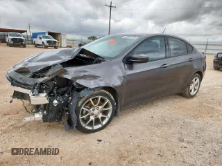 2015 Dodge Dart SXT with VIN 1C3CDFBB0FD253697, listed as a Copart auction lot 63331215 with 43,467 mi miles and Salvage title. Bid and sale history available at DreamBid. Image 1.