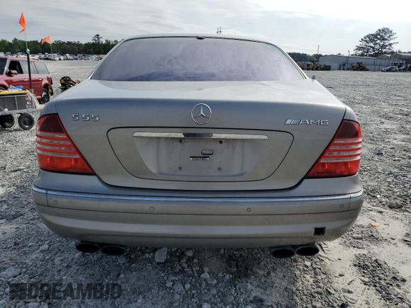 2005 Mercedes-Benz S 55 AMG with VIN WDBNG74J15A455422, listed as a Copart auction lot 54791415 with 144,796 mi miles and Clean Title. Bid and sale history available at DreamBid. Image 6.