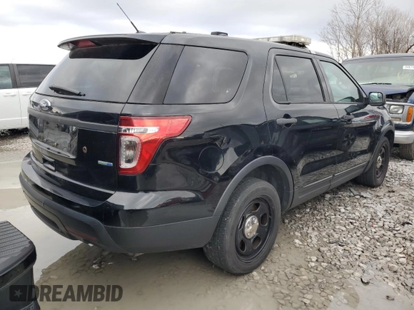 2014 Ford Utility Police Interceptor with VIN 1FM5K8AR1EGB38412, listed as a Copart auction lot 85462144 with 123,042 mi miles and Clean Title. Bid and sale history available at carsss.com. Image 3.