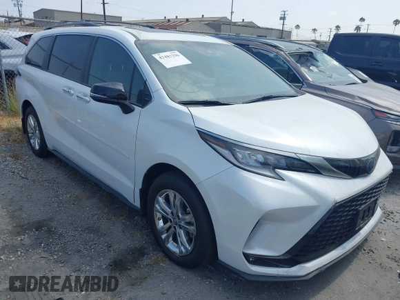 2023 Toyota Sienna XSE 25th Anniversary with VIN 5TDCSKFCXPS074361, listed as a IAAI auction lot 42483296 with 12,437 mi miles and . Bid and sale history available at DreamBid. Image 1.