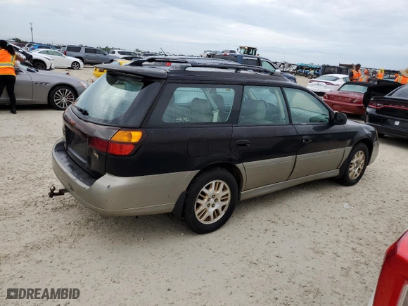 2001 Subaru Legacy Wagon Outback H6 L.L. Bean Edition with VIN 4S3BH806X17655473, listed as a Copart auction lot 74908244 with 133,104 mi miles and Salvage Title. Bid and sale history available at carsss.com. Image 3.