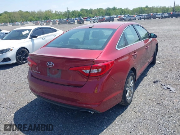 2016 Hyundai Sonata SE with VIN 5NPE24AF0GH426827, listed as a IAAI auction lot 42163411 with 120,294 mi miles and . Bid and sale history available at carsss.com. Image 16.