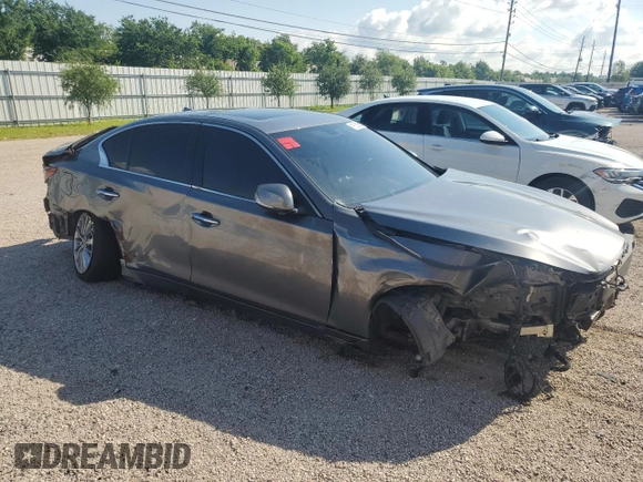 2021 Infiniti Q50 Luxe z VIN JN1EV7BP9MM702393, wystawiony jako Copart lot #55687435 z przebiegiem Nie podano mil oraz Czysty tytuł • Clean title. Historia ofert i sprzedaży dostępna na DreamBid. Obrazek 4.