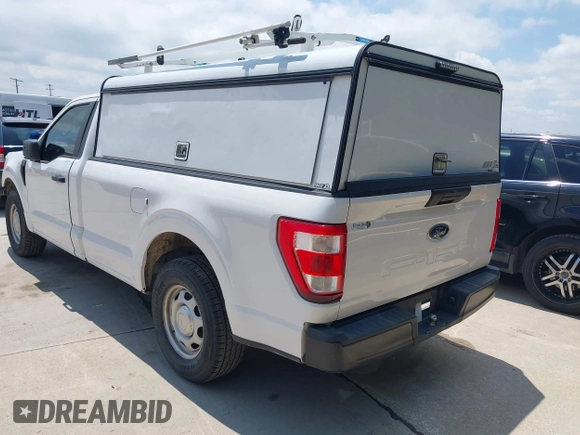 2021 Ford F-150 XL with VIN 1FTMF1CB2MKD85770, listed as a IAAI auction lot 42175883 with 129,366 mi miles and . Bid and sale history available at DreamBid. Image 3.