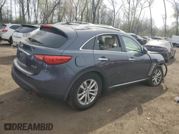 2011 Infiniti FX with VIN JN8AS1MW5BM141925, listed as a Copart auction lot 54374825 with 336,318 mi miles and Salvage title. Bid and sale history available at DreamBid. Image 3.
