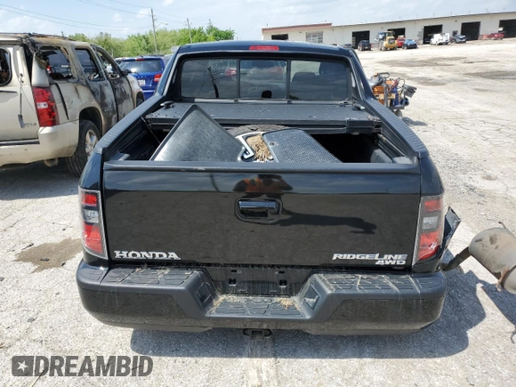 2014 Honda Ridgeline Sport with VIN 5FPYK1F78EB008533, listed as a Copart auction lot 57321645 with 160,623 mi miles and Salvage title. Bid and sale history available at DreamBid. Image 6.
