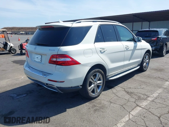 2013 Mercedes-Benz M 350 with VIN 4JGDA5HB9DA110185, listed as a IAAI auction lot 42563832 with 125,340 mi miles and . Bid and sale history available at DreamBid. Image 4.