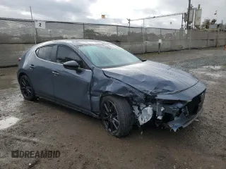 2024 Mazda 3 S Carbon Edition with VIN JM1BPBLM5R1655857, listed as a Copart auction lot 48518815 with 15,549 mi miles and Salvage Title. Bid and sale history available at DreamBid. Image 4.