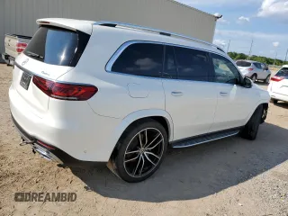 2022 Mercedes-Benz GLS with VIN 4JGFF5KE9NA586127, listed as a Copart auction lot 52695073 with 22,164 mi miles. Bid and sale history available at carsss.com. Image 3.