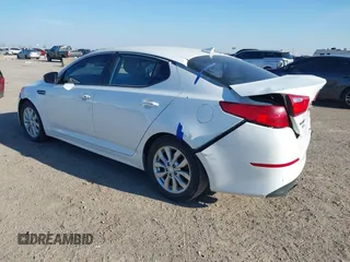 2015 Kia Optima EX with VIN 5XXGN4A7XFG492143, listed as a IAAI auction lot 41383518 with 135,353 mi miles. Bid and sale history available at carsss.com. Image 3.