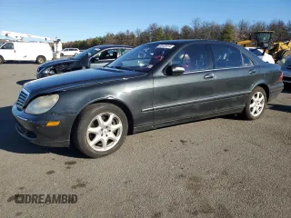 2004 Mercedes-Benz S-Class 5.0L with VIN WDBNG84J04A407348, listed as a Copart auction lot 80430614 with 160,172 mi miles and Salvage Title. Bid and sale history available at carsss.com. Image 1.