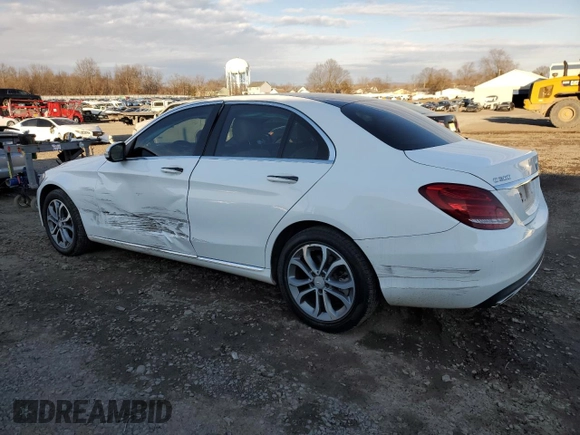 2017 Mercedes-Benz C 300 with VIN WDDWF4KB4HR245864, listed as a Copart auction lot 88563675 with 120,988 mi miles and Salvage Title. Bid and sale history available at carsss.com. Image 2.