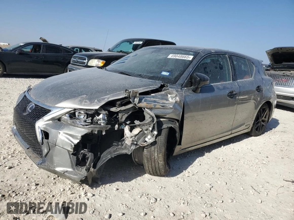 2016 Lexus CT 200h with VIN JTHKD5BH5G2271615, listed as a Copart auction lot 49048665 with 94,818 mi miles and Salvage Title. Bid and sale history available at carsss.com. Image 1.