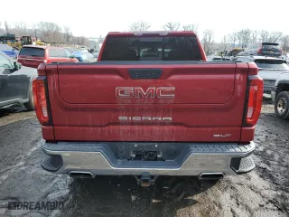2019 GMC Sierra 1500 SLT with VIN 3GTU9DEL8KG134416, listed as a Copart auction lot 46343595 with 71,659 mi miles and Salvage Title. Bid and sale history available at carsss.com. Image 6.