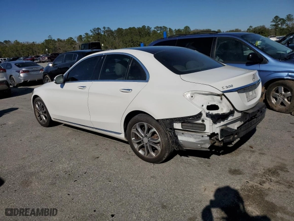 2017 Mercedes-Benz C-Class C 300 with VIN 55SWF4JB4HU190476, listed as a Copart auction lot 47797145 with 135,031 mi miles and Salvage Title. Bid and sale history available at carsss.com. Image 2.