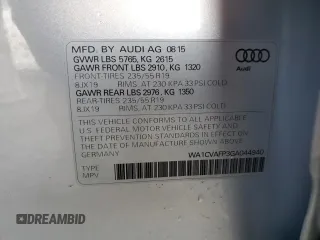 2016 Audi Q5 Premium Plus with VIN WA1CVAFP3GA044940, listed as a Copart auction lot 87227444 with 102,947 mi miles and Salvage title. Bid and sale history available at DreamBid. Image 16.