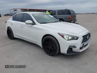 2021 Infiniti Q50 3.0t SENSORY with VIN JN1EV7CP7MM701533, listed as a IAAI auction lot 41200618 with 60,464 mi miles. Bid and sale history available at carsss.com. Image 1.