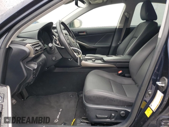 2019 Lexus IS with VIN JTHBA1D28K5100097, listed as a Copart auction lot 50593915 with 7,187 mi miles and Salvage Title. Bid and sale history available at carsss.com. Image 7.