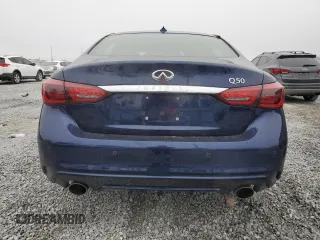 2021 Infiniti Q50 Sensory with VIN JN1EV7CP7MM703492, listed as a Copart auction lot 86268244 with 21,554 mi miles and Salvage title. Bid and sale history available at DreamBid. Image 6.