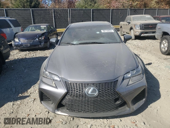 2016 Lexus GS F with VIN JTHBP1BL9GA000924, listed as a Copart auction lot 79112834 with 35,061 mi miles and Salvage Title. Bid and sale history available at carsss.com. Image 5.