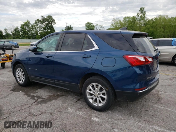 2021 Chevrolet Equinox LT with VIN 3GNAXKEV9ML343373, listed as a Copart auction lot 56510835 with 66,611 mi miles and Salvage title. Bid and sale history available at DreamBid. Image 2.