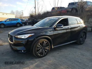 2021 Infiniti QX50 LUXE with VIN 3PCAJ5BB5MF100888, listed as a Copart auction lot 38772593 with 11,440 mi miles. Bid and sale history available at carsss.com. Image 1.