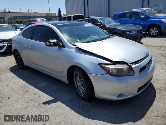 2005 Scion tC with VIN JTKDE177850022873, listed as a Copart auction lot 57166754 with 194,678 mi miles and Salvage Title. Bid and sale history available at carsss.com. Image 4.