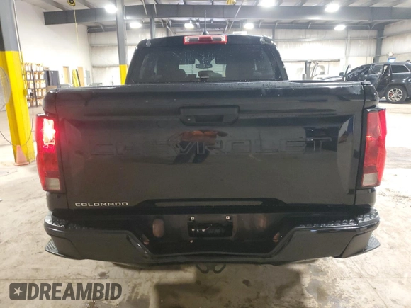 2023 Chevrolet Colorado 2WD Work Truck with VIN 1GCGSBECXP1176131, listed as a Copart auction lot 65121875 with 21,608 mi miles and Clean title. Bid and sale history available at DreamBid. Image 6.