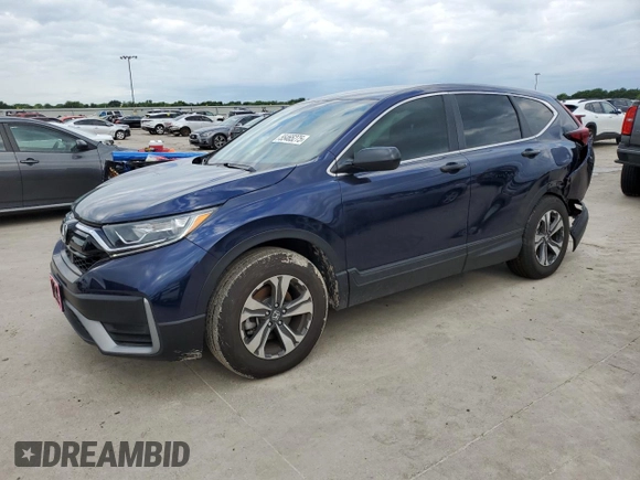 2020 Honda CR-V LX with VIN 5J6RW1H25LA001784, listed as a Copart auction lot 55465275 with 3,668 mi miles and Clean Title. Bid and sale history available at carsss.com. Image 1.