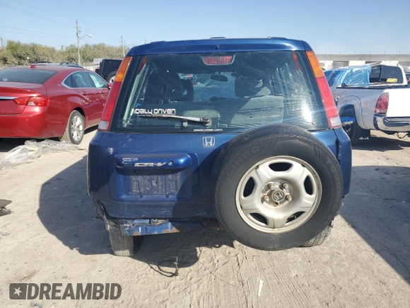 1997 Honda CR-V with VIN JHLRD1852VC072036, listed as a Copart auction lot 75325294 with 39,660 mi miles and Salvage Title. Bid and sale history available at carsss.com. Image 6.