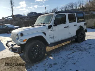 2023 Jeep Wrangler Sahara with VIN 1C4JJXP6XPW579204, listed as a Copart auction lot 87291414 with 13,959 mi miles and Non Repairable. Bid and sale history available at DreamBid. Image 1.
