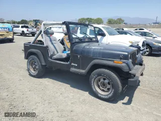 1990 Jeep Wrangler with VIN 2J4FY29T8LJ541585, listed as a Copart auction lot 54352634 with 138,022 mi miles and Salvage Title. Bid and sale history available at carsss.com. Image 4.