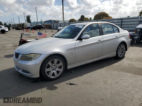 2006 BMW 3 Series 325i with VIN WBAVB13546PT16625, listed as a Copart auction lot 52096215 with 175,383 mi miles and Salvage Title. Bid and sale history available at carsss.com. Image 1.