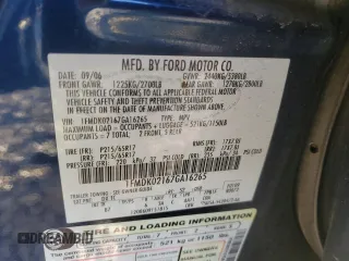 2007 Ford Freestyle SEL with VIN 1FMDK02167GA16265, listed as a Copart auction lot 81818184 with 162,905 mi miles and Salvage Title. Bid and sale history available at carsss.com. Image 16.