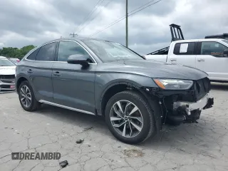 2023 Audi Q5 Sportback S line Premium with VIN WA14AAFY8P2074065, listed as a Copart auction lot 56874145 with 16,659 mi miles and Salvage title. Bid and sale history available at DreamBid. Image 4.