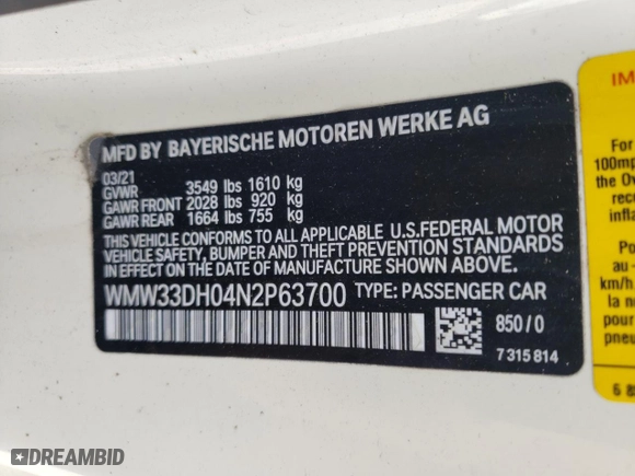 2022 MINI Hardtop 2 Door Cooper with VIN WMW33DH04N2P63700, listed as a Copart auction lot 61058784 with 30,669 mi miles and Salvage Title. Bid and sale history available at carsss.com. Image 12.