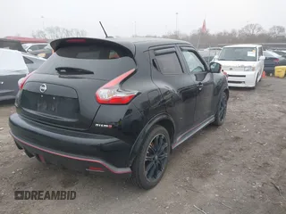 2015 Nissan Juke S with VIN JN8AF5MVXFT561730, listed as a IAAI auction lot 41497780 with 54,408 mi miles and . Bid and sale history available at carsss.com. Image 4.
