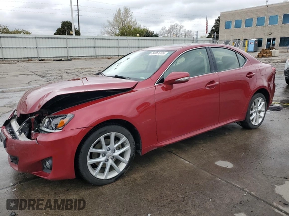 2012 Lexus IS 250 with VIN JTHCF5C21C5057870, listed as a Copart auction lot 54561375 with 102,727 mi miles and Salvage Title. Bid and sale history available at DreamBid. Image 1.