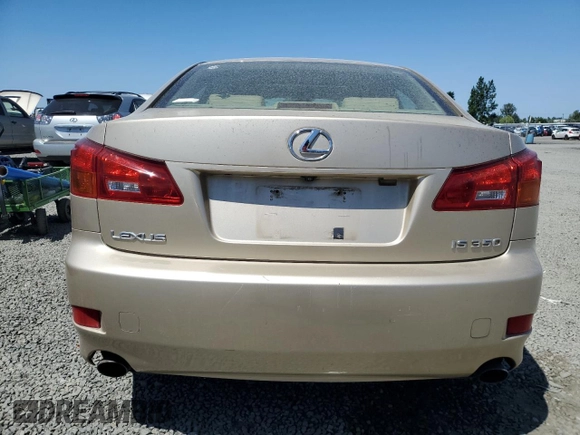 2006 Lexus IS 350 z VIN JTHBE262865002636, wystawiony jako Copart lot #59019725 z przebiegiem 159 559 mil mil oraz Czysty tytuł • Clean title. Historia ofert i sprzedaży dostępna na DreamBid. Obrazek 6.