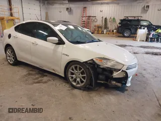 2013 Dodge Dart SXT with VIN 1C3CDFBA5DD220893, listed as a IAAI auction lot 41506019 with 170,912 mi miles. Bid and sale history available at carsss.com. Image 1.