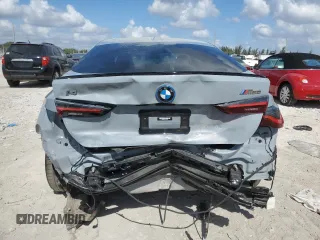 2023 BMW i4 M50 with VIN WBY33AW04PFP53795, listed as a Copart auction lot 42402505 with 20,210 mi miles and Salvage Title. Bid and sale history available at carsss.com. Image 6.
