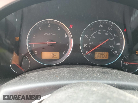 2005 Infiniti FX with VIN JNRAS08W65X207997, listed as a Copart auction lot 58434895 with 214,827 mi miles and Salvage title. Bid and sale history available at DreamBid. Image 9.