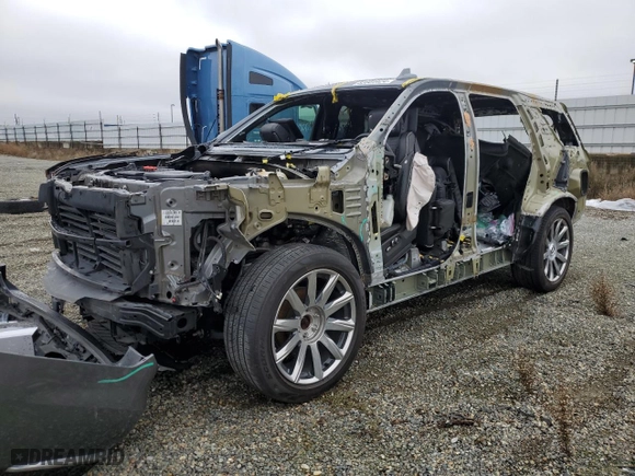 2021 Cadillac Escalade Premium Luxury Platinum with VIN 1GYS4DKL7MR462059, listed as a Copart auction lot 83864424 with 0 mi miles and Salvage Title. Bid and sale history available at carsss.com. Image 1.