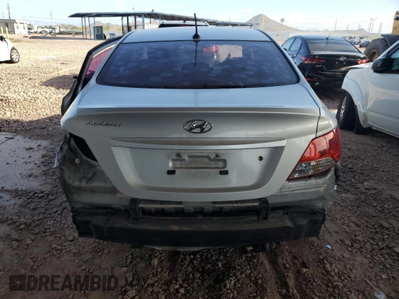 2013 Hyundai Accent GLS with VIN KMHCT4AE9DU521489, listed as a Copart auction lot 53659655 with 180,907 mi miles and Salvage Title. Bid and sale history available at carsss.com. Image 6.